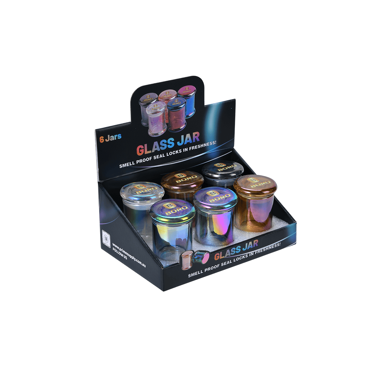 Chrome Glass Storage Jar – Airtight