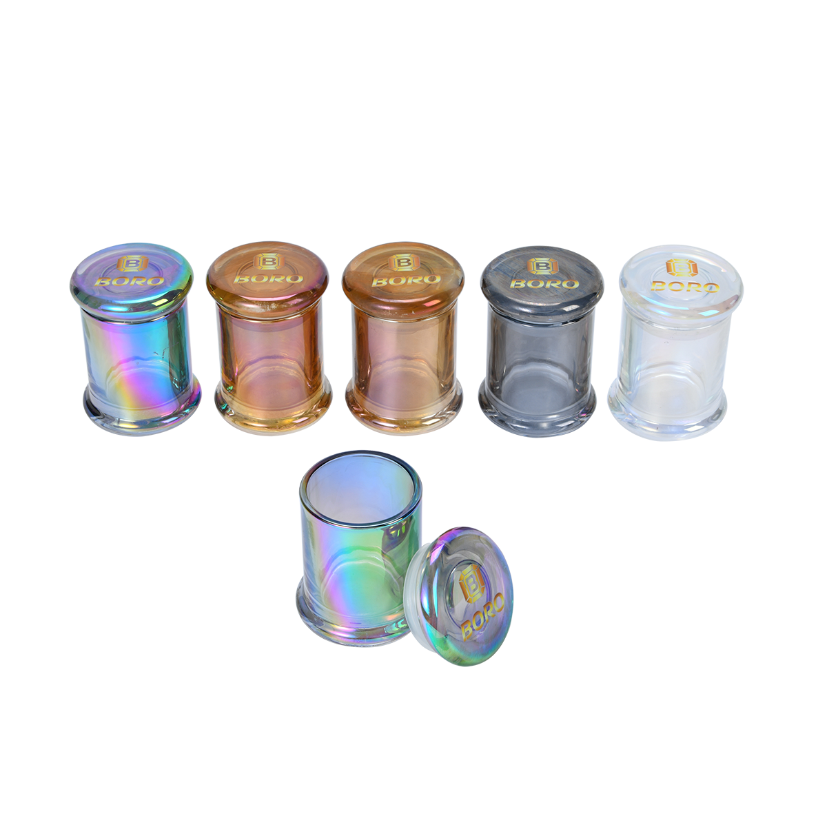 Chrome Glass Storage Jar – Airtight