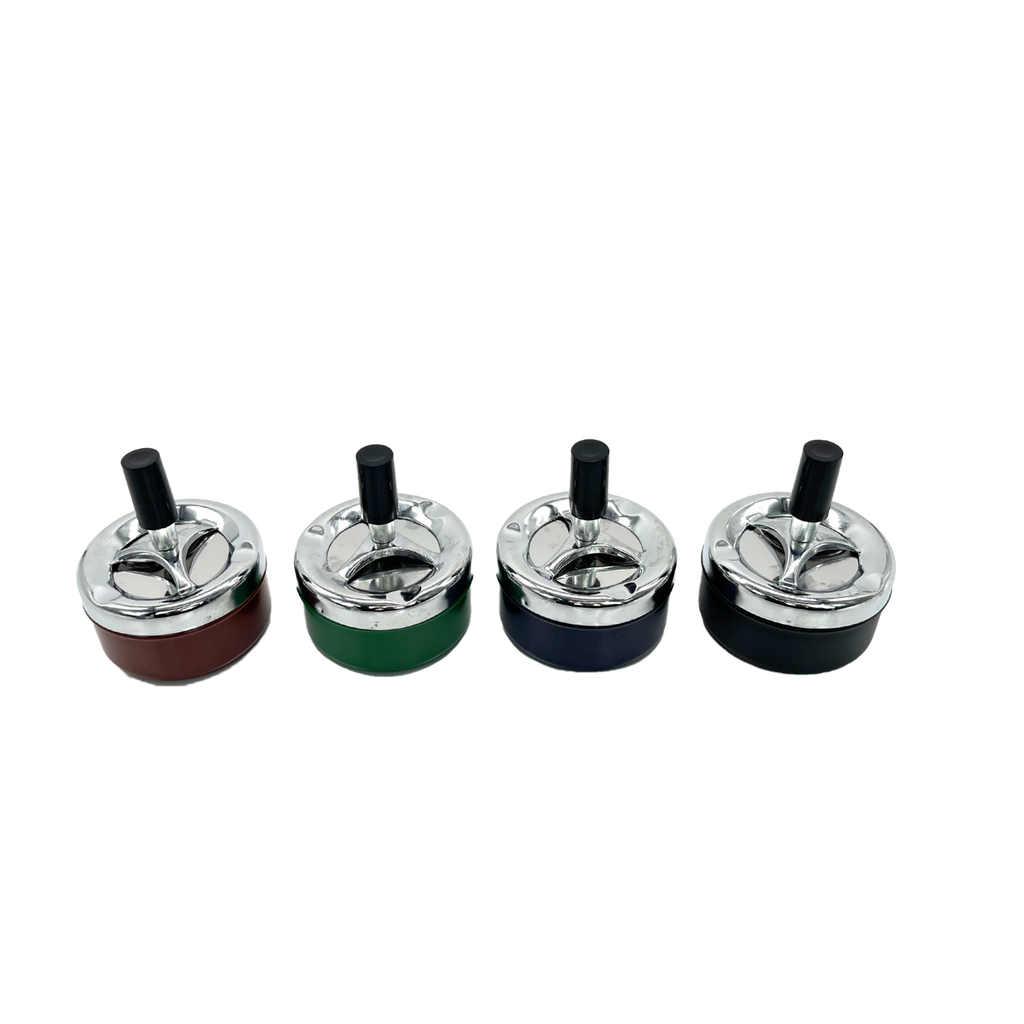 80mm Mixed Colours Spinning Ashtray - My Store