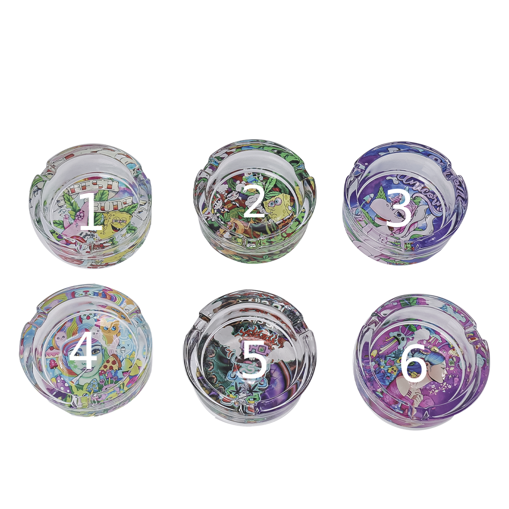 85mm Cartoon Glass Ashtray - My Store