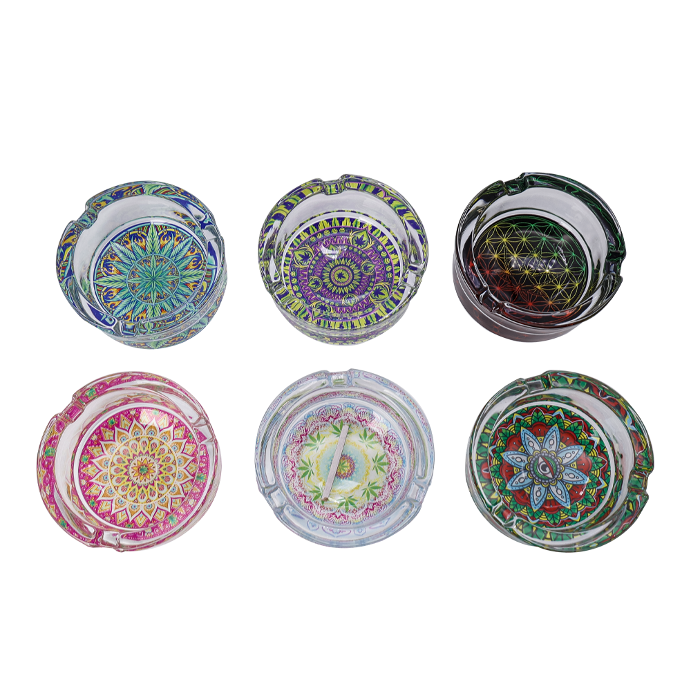 85mm Mandala Glass Ashtray - My Store