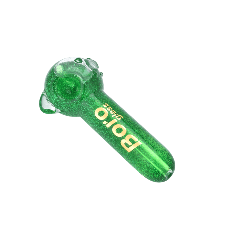 12CM BORO Glittery Glass Pipe - My Store