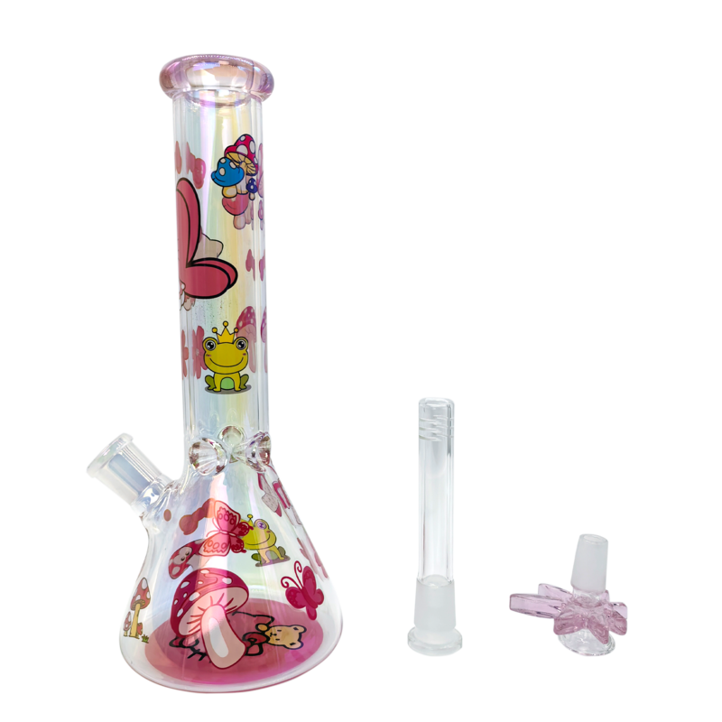 25cm Novelty Transparent Mushroom Glass Collectible – HK