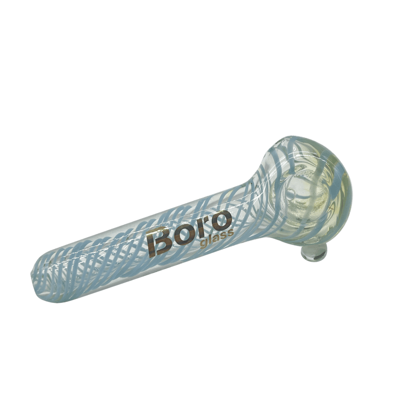 13CM BORO Twirl Design Glass Pipe - My Store