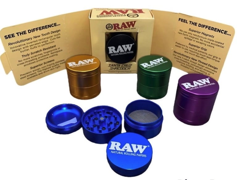 55MM 4-Piece RAW x Santa Cruz Grinder - My Store
