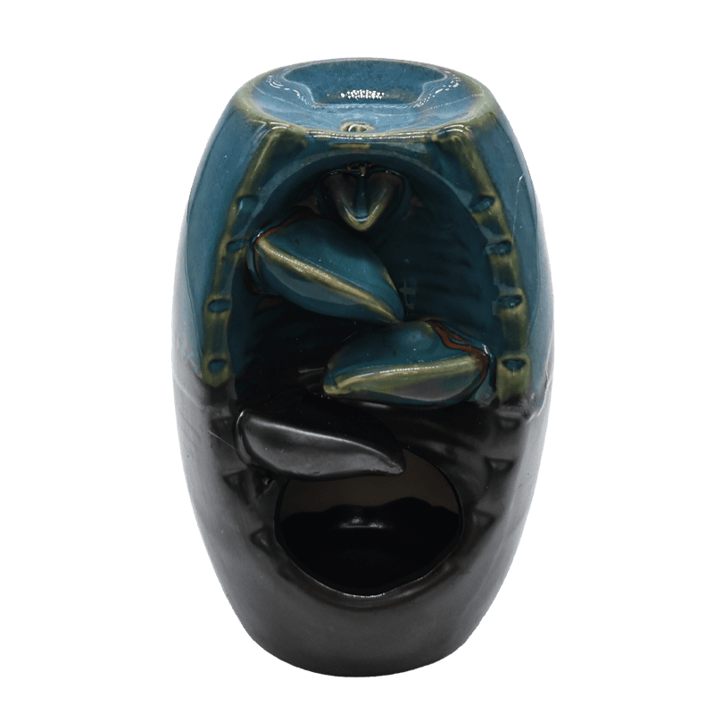 Light Blue Backflow Incense Holder – 13CM