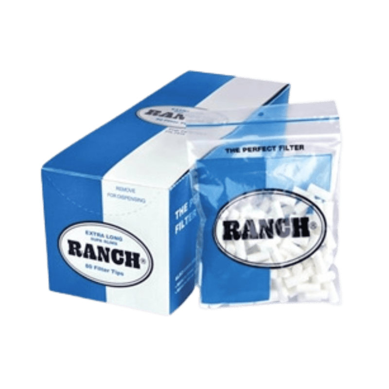 RANCH Filter Tips – Extra Long Supa Slim Blue - My Store