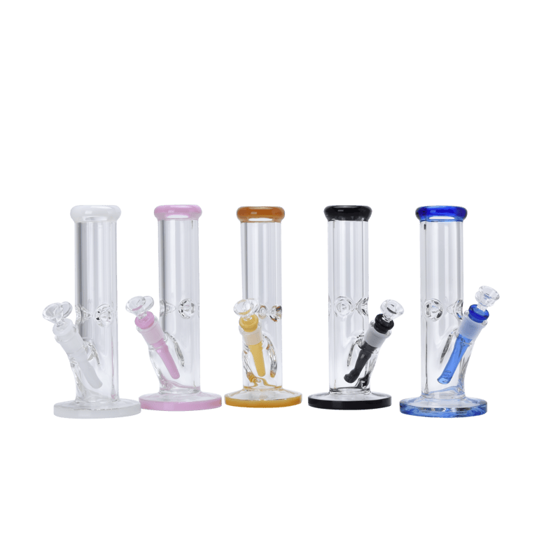 26CM Glass Water Pipe – Straight with Ice Catcher - My Store