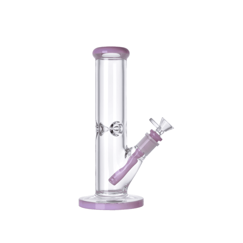 26CM Glass Water Pipe – Straight with Ice Catcher - My Store