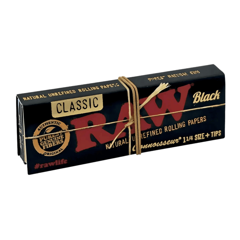 RAW Black – Connoisseur 1¼ + Tips - My Store