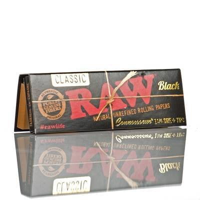 RAW Black – Connoisseur 1¼ + Tips - My Store