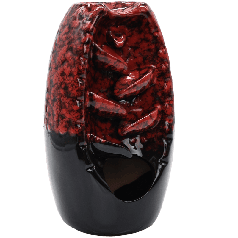 Large Backflow Incense Burner – Red | 20CM